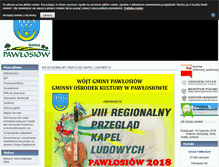 Tablet Screenshot of gminapawlosiow.pl
